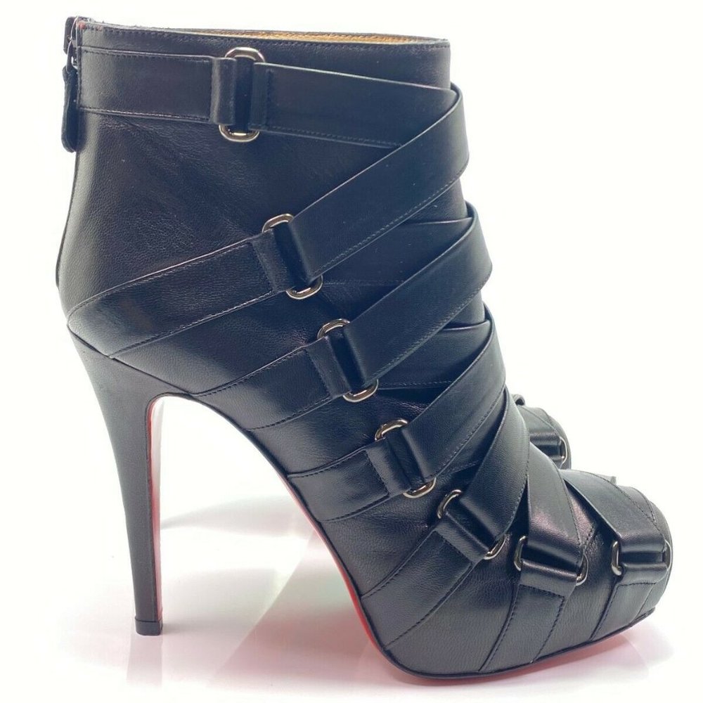 Christian Louboutin Nitoinimoi Bandage Booties 38